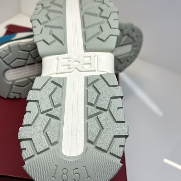 BALLY HOLDEN - T men’s lace-up sneakers bovine grained / size 12 D - Picture 7 of 14